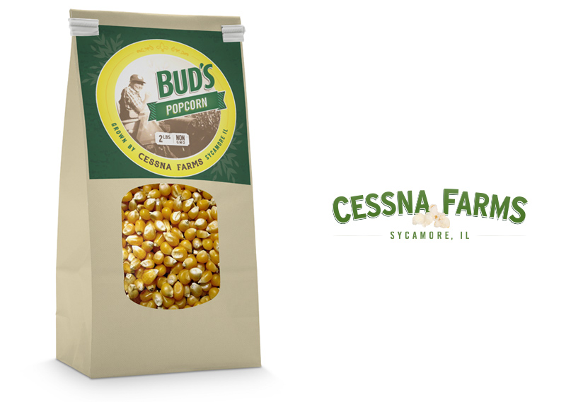 Bud's Popcorn Packaging